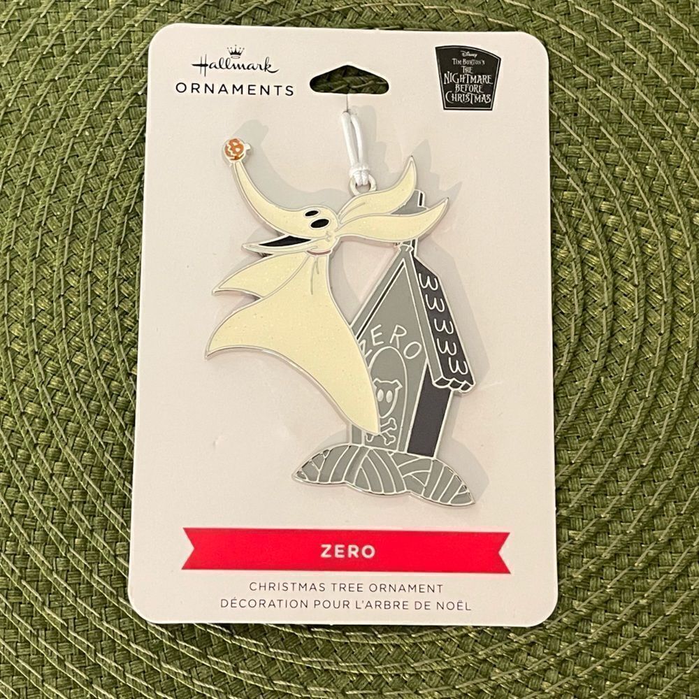 Hallmark Disney Zero Metal Nightmare Before Christmas Ornament NWT
